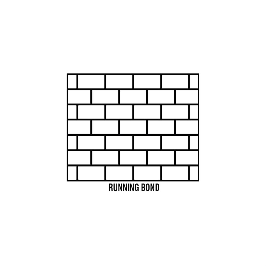 Running Bond Brick Pattern Wall Stencil