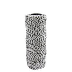 BONDED BRAIDED NYLON FLECKED LINE - 500' WHITE/BLACK FLECKS