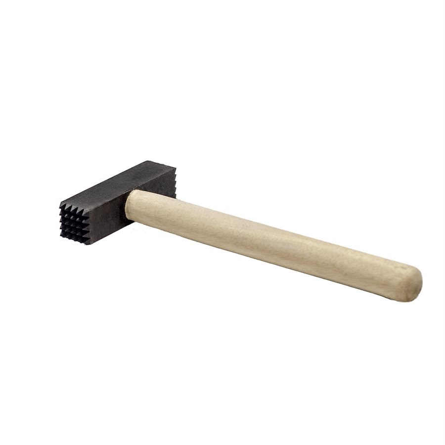 TOOTHED BUSH HAMMER 4 LB 1 3/4" FACE WITH WOOD HANDLE
