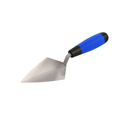 CARBON STEEL POINTING TROWEL - 5 1/2" WITH COMFORT GRIP HANDLE