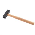 TOOTHED BUSH HAMMER - 2 LB 1 1/4" FACE WITH WOOD HANDLE