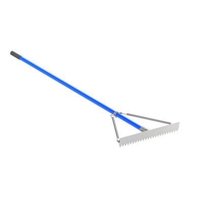 SHARP TOOTH LUTE RAKE - 24" WITH 6' HANDLE