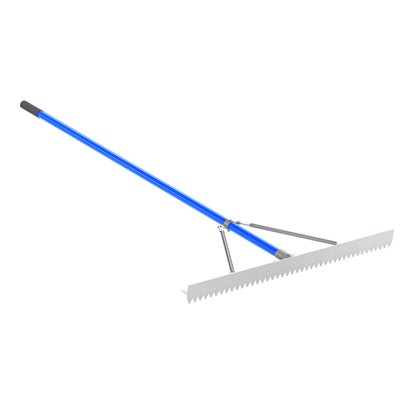SHARP TOOTH LUTE RAKE - 42" WITH 6' HANDLE SHARP TOOTH LUTE RAKE - 42" WITH 6' HANDLE