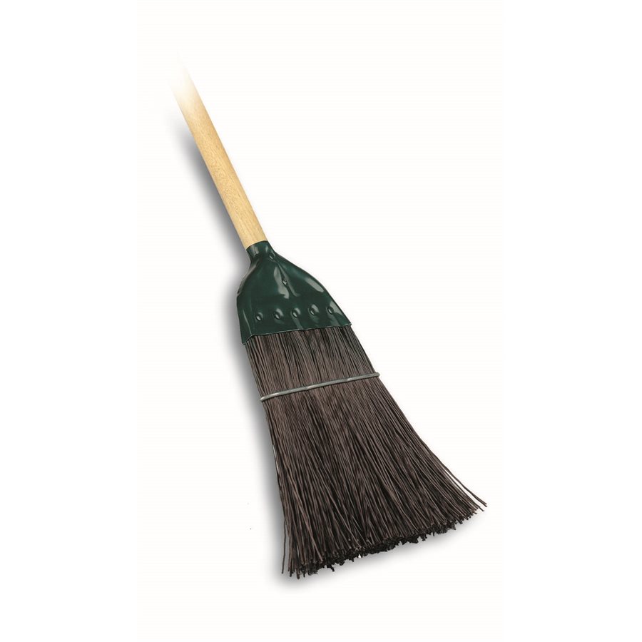 UTILITY BROOM HEAVY DUTY 10" WITH WOOD HANDLE
