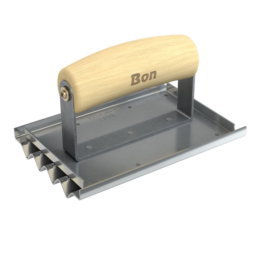 SAFETY STEP GROOVER 6" x 4" WITH WOOD WAVE HANDLE