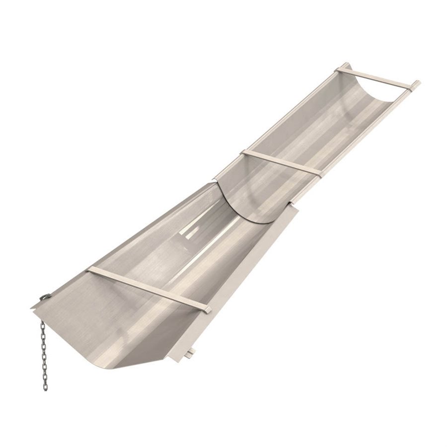 ALUMINUM FLARED END CONCRETE CHUTE 8'