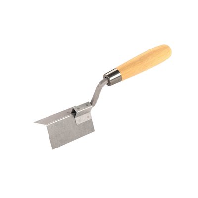 Lasher Internal External Corner Cove Inside Trowel with a Wooden Handle 150mm 