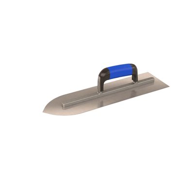 POINTED FRONT TROWEL - 15 3/4" x 4 1/2" WITH COMFORT GRIP HANDLE POINTED FRONT TROWEL - 15 3/4" x 4 1/2" WITH COMFORT GRIP HANDLE