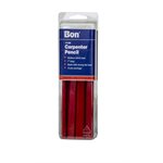 CARPENTER PENCILS - RED CASING MEDIUM BLACK LEAD - 12/PKG