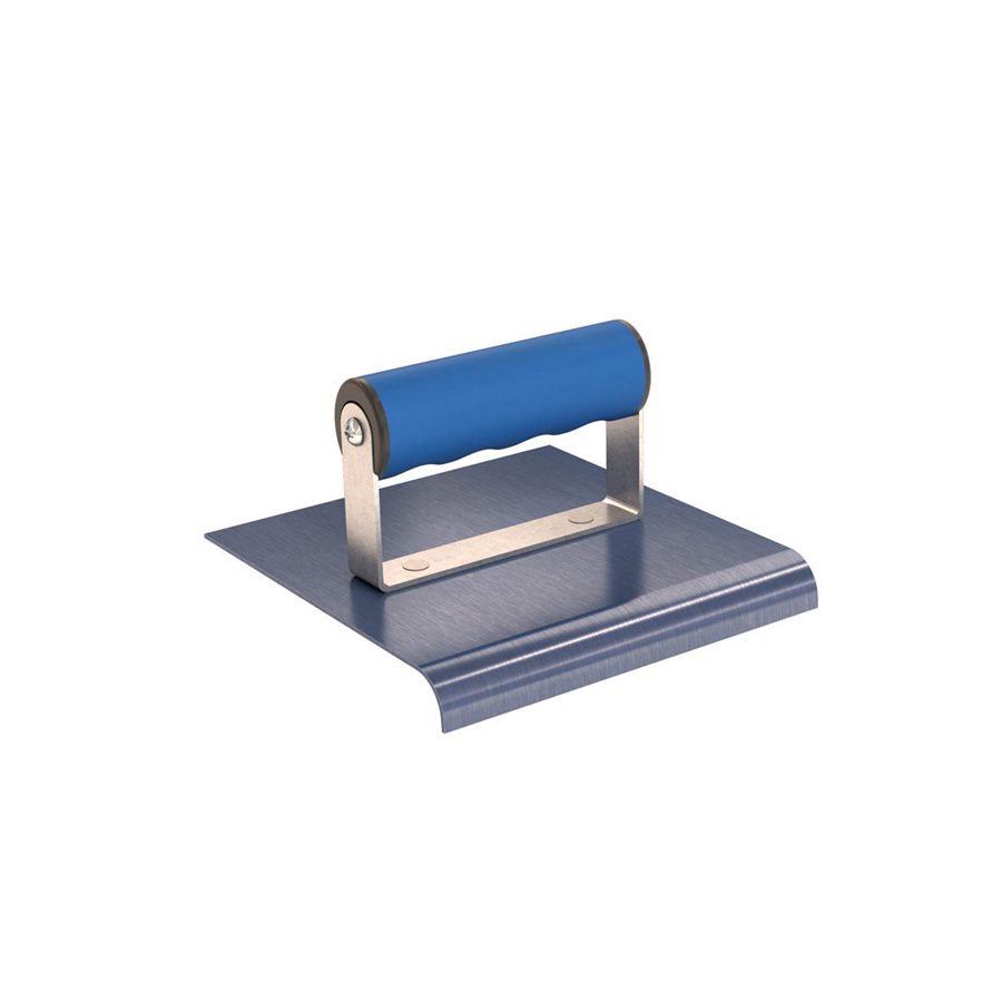 BLUE STEEL EDGER 6" x 6" 1/2" RADIUS 5/8" DEPTH COMFORT GRIP HANDLE