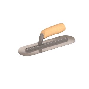 ROUND END FINISHING TROWELS - LONG SHANK