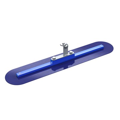 BLUE STEEL FRESNO TROWEL - ROUND END 24" x 5" WITH IN LINE BRACKET  BLUE STEEL FRESNO TROWEL - ROUND END 24" x 5" WITH IN LINE BRACKET