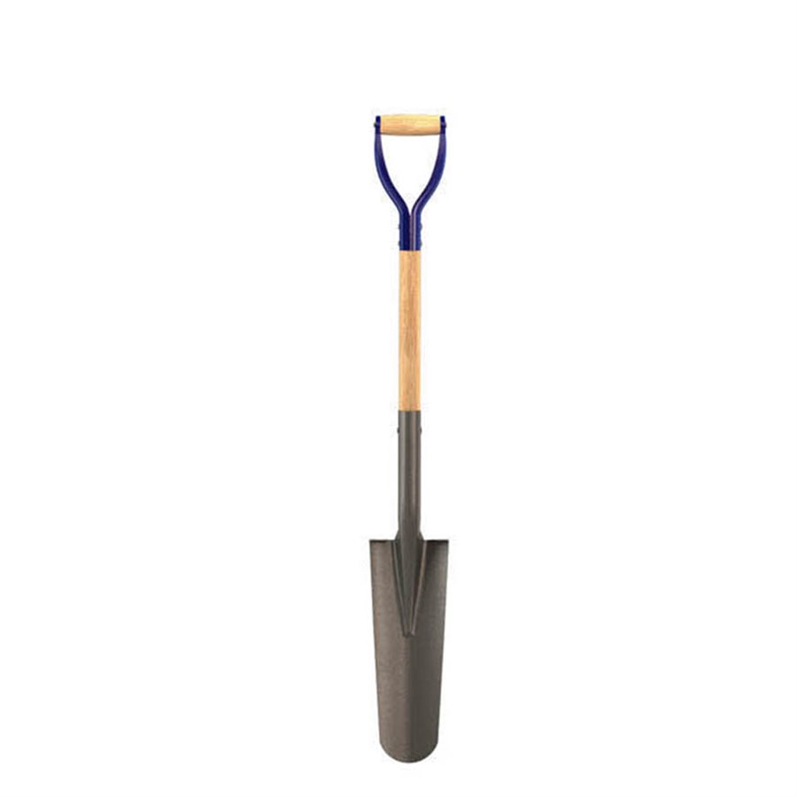 DRAIN SPADE 14" X 5" WITH 33" 'D' WOOD HANDLE