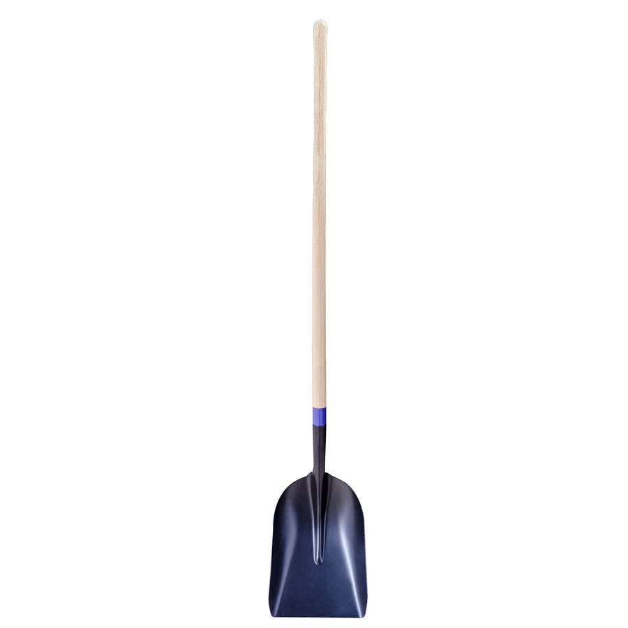 GENERAL PURPOSE STEEL SCOOP SHOVEL 48" STRAIGHT WOOD HANDLE
