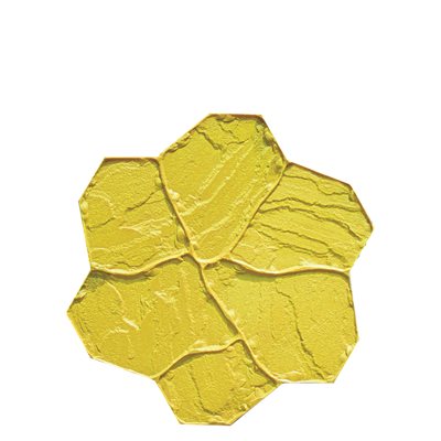 TEXTURE MAT - SPLIT ROCK - YELLOW 30" X 30"