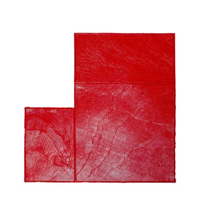 TEXTURE MAT - INLINE ASHLAR RED - 36" X 36"