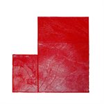 TEXTURE MAT - INLINE ASHLAR RED - 36" X 36"