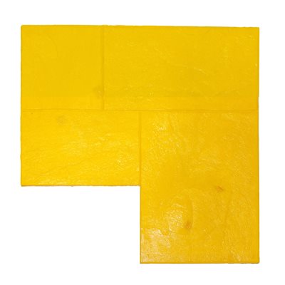 TEXTURE MAT - INLINE ASHLAR YELLOW - 36" X 36"
