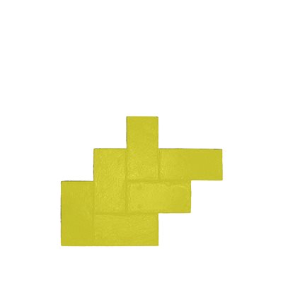 TEXTURE MAT - HERRINGBONE SLATE - YELLOW
