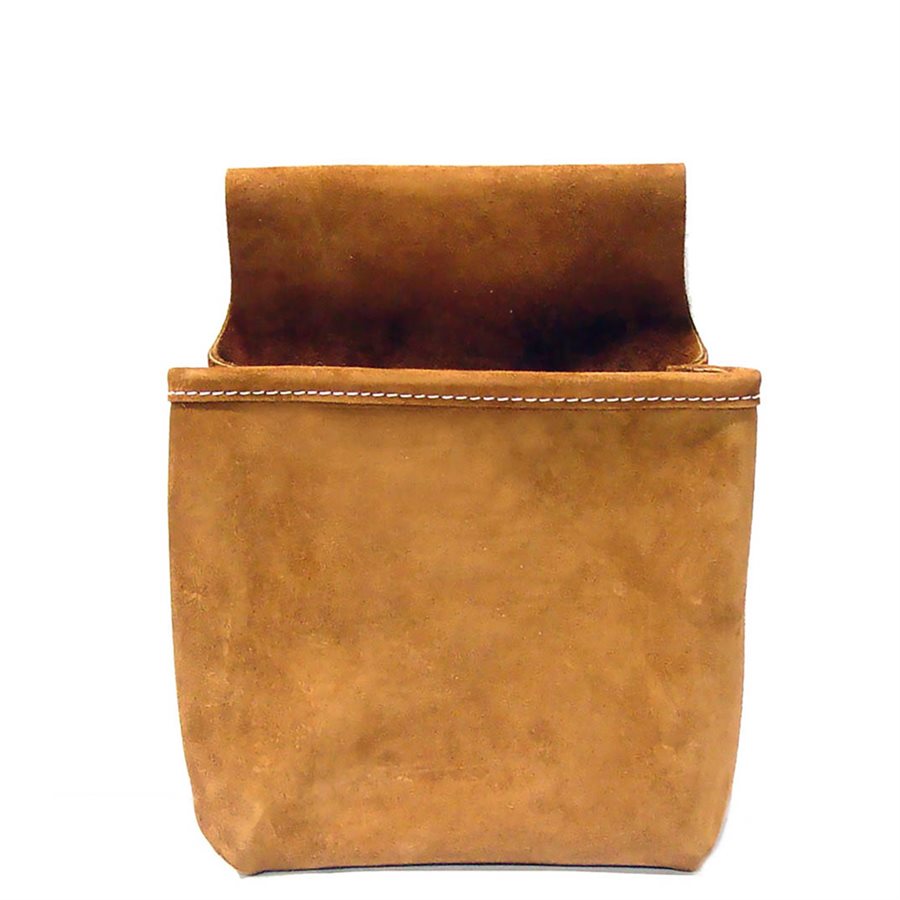 NAIL BAG SINGLE POCKET SPLIT LEATHER