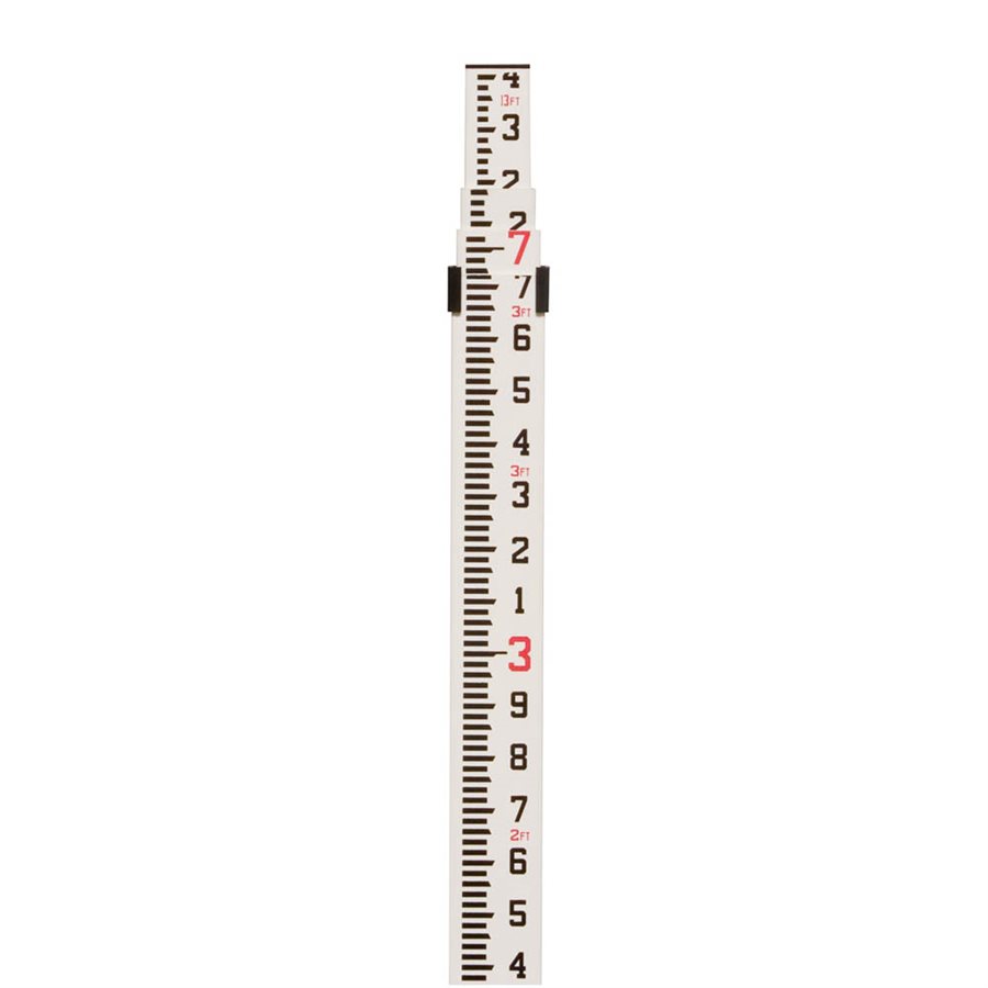 FIBERGLASS LEVELING ROD 13' 10THS