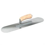 RAZOR STAINLESS STEEL POOL TROWEL - 18 X 4 - CAMEL BACK WOOD HANDLE