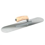 RAZOR STAINLESS STEEL POOL TROWEL - 18 X 4 - CAMEL BACK WOOD HANDLE