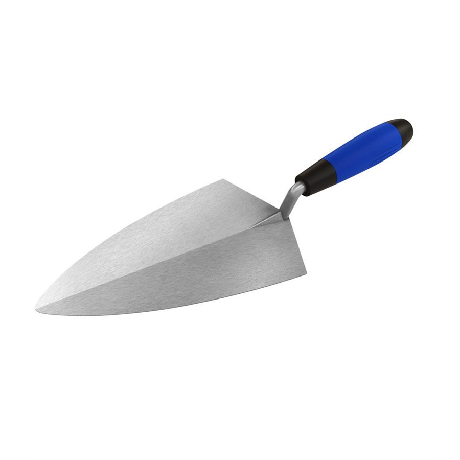 PHILADELPHIA PRO CARBON STEEL BRICK TROWEL 10" WITH Comfort Grip HANDLE