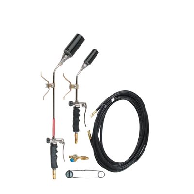 DUAL HEAD BENT HEAD ROOFING TORCH KIT - 500,000 BTU DUAL HEAD BENT HEAD ROOFING TORCH KIT - 500,000 BTU
