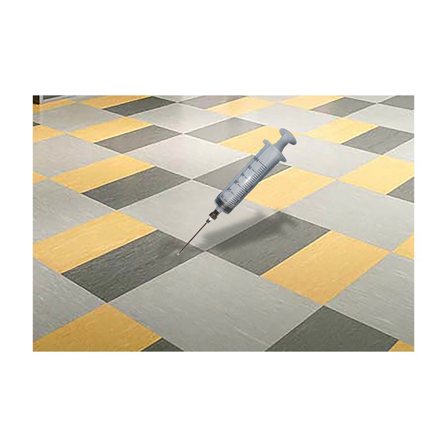 ADHESIVE VINYL BUBBLE ELIMINATING SYRINGE