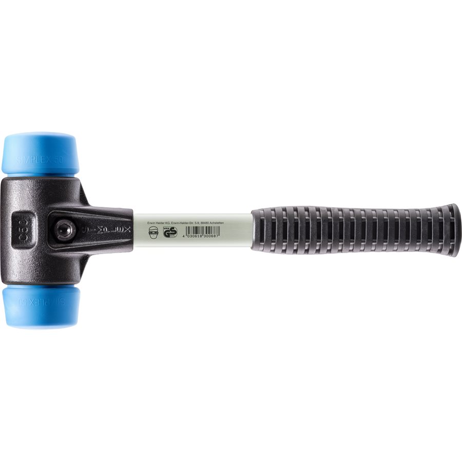 SIMPLEX MALLET BLUE RUBBER FACE 7.54 LB REINFORCED HOUSING