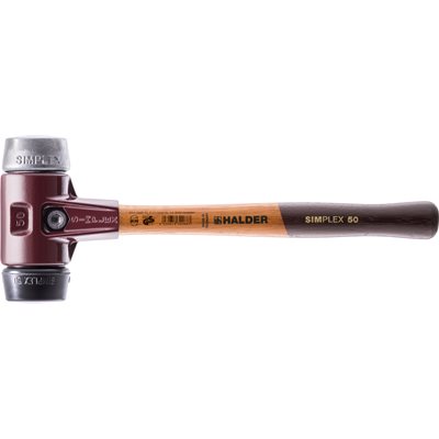 SIMPLEX MALLET BLACK RUBBER/ALUMINUM FACE - 13.23 OZ - CAST IRON HOUSING - WOOD HANDLE