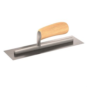 Wood Handle Long Shank Bon 83-213 Pro Plus Carbon Steel 13-Inch by 5-Inch Finishing Trowel Wood Handle Long Shank Bon 83-213 Pro Plus Carbon Steel 13-Inch by 5-Inch Finishing Trowel