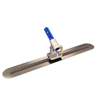 SPRING STEEL FRESNO TROWEL - ROUND END 36" x 5" WITH ROCK N ROLL® BRACKET 