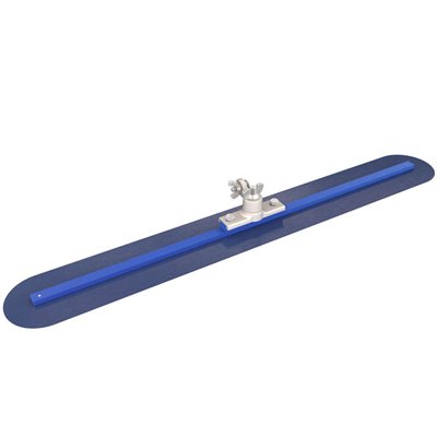 BLUE STEEL FRESNO TROWEL - ROUND END 30" x 5" WITH LOCKING ALL ANGLE BRACKET  BLUE STEEL FRESNO TROWEL - ROUND END 30" x 5" WITH LOCKING ALL ANGLE BRACKET