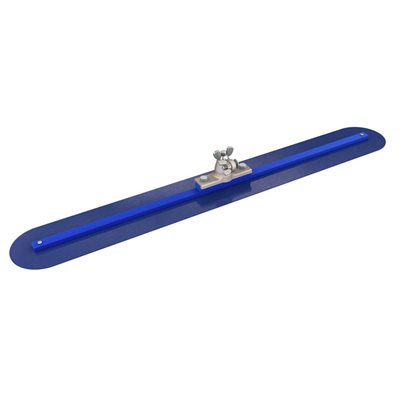 BLUE STEEL FRESNO TROWEL - ROUND END 36" x 5" WITH LOCKING ALL ANGLE BRACKET  BLUE STEEL FRESNO TROWEL - ROUND END 36" x 5" WITH LOCKING ALL ANGLE BRACKET