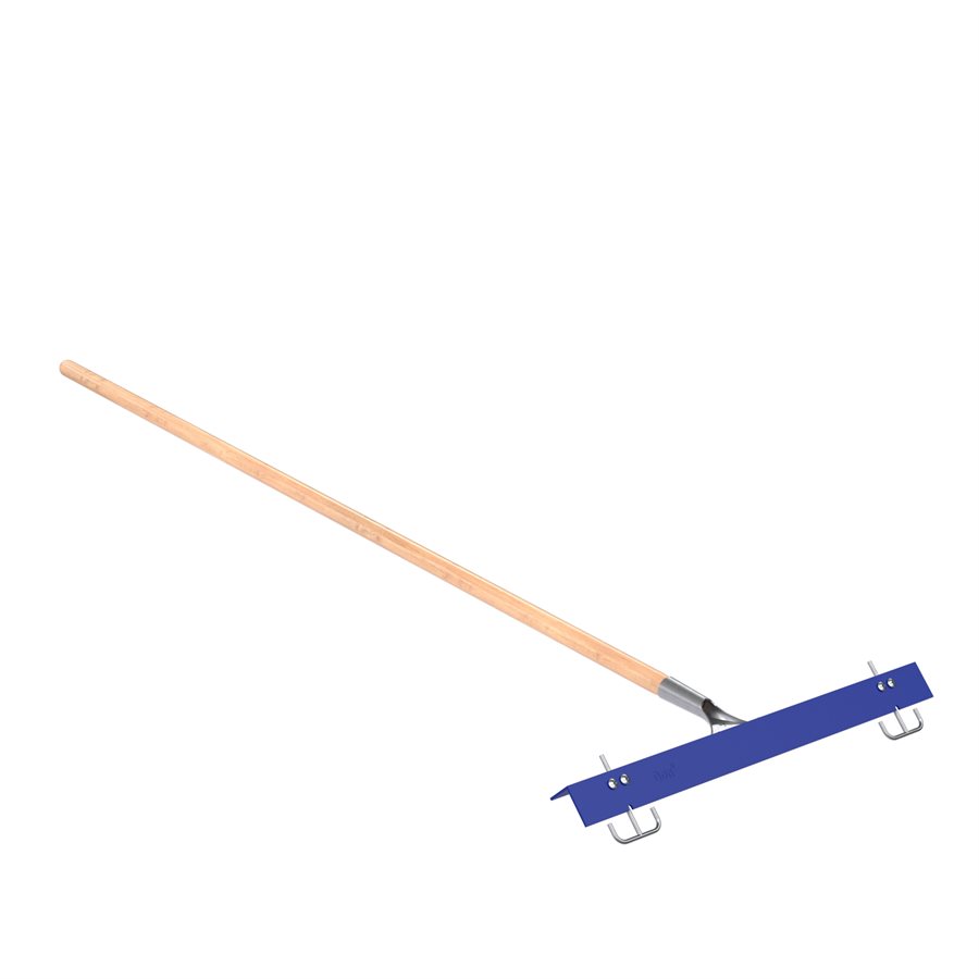 GAUGE RAKE WITH SLEDS 24" WITH TAPERED HANDLE BRACKET