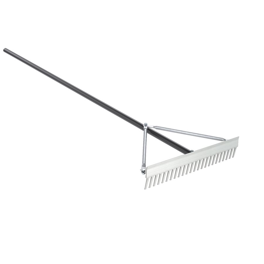 YARD PREP RAKE 24" 72" ALUMINUM HANDLE