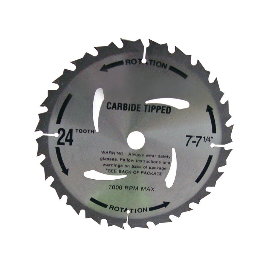 CIRCULAR SAW BLADE - CARBIDE 7 1/4\