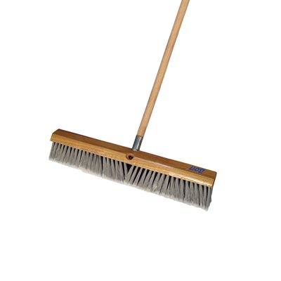 Heavy Duty Silver Tip Flagged Broom 24 With 5 Wood Handle